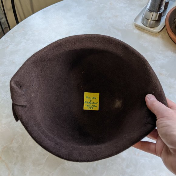 Brown Cloche Hat - Picture 4 of 5